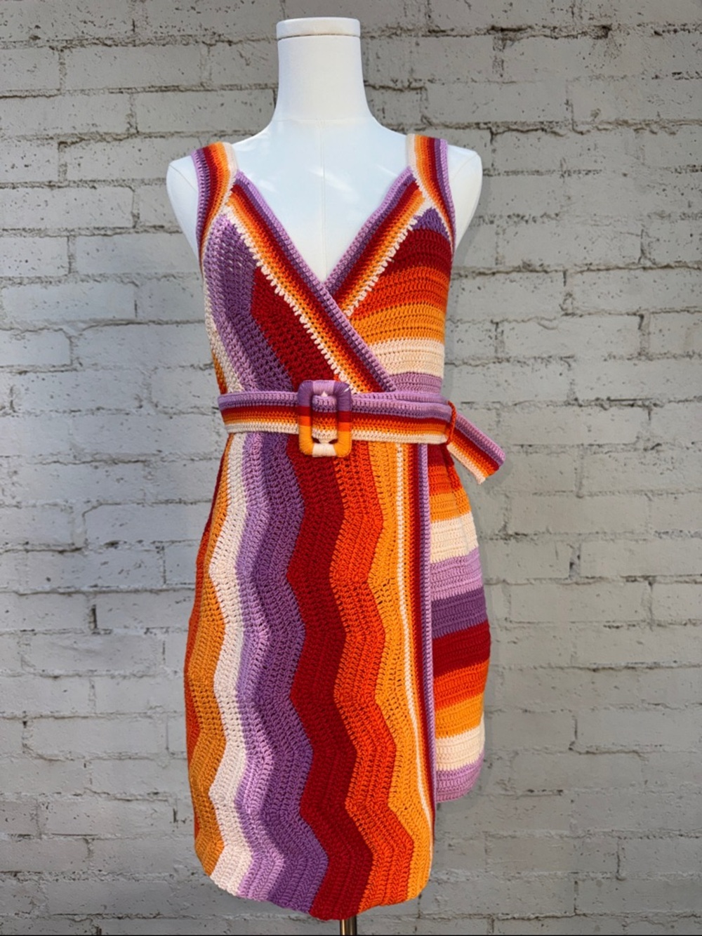 FARM Rio for Anthropologie Crochet Mini Dress Size XS - Picture 4 of 16